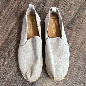 TOMS Gray Slip-On Espadrilles
